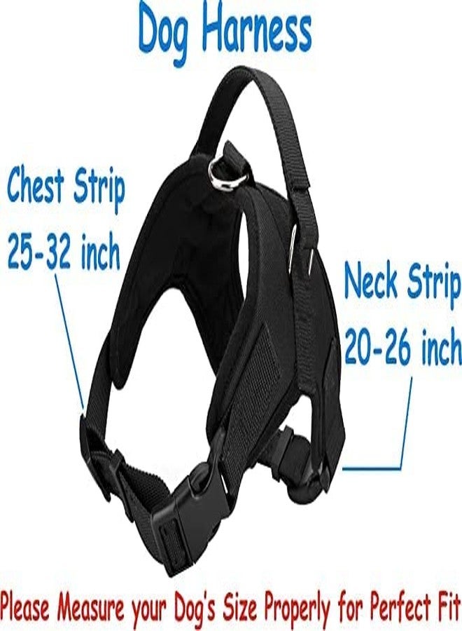 Smart Pups - Double Padded Vest with Adjustable Neck and Chest Reflective Soft Breathable Mesh, Easy Control Chest Body Belt (Black) - Image 2